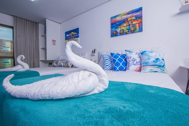 Manawa Beach Flat - Centro Porto de Galinhas