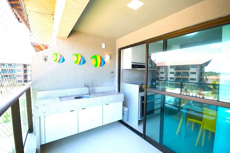 Flat beira mar em Muro Alto - La Fleur Polinésia