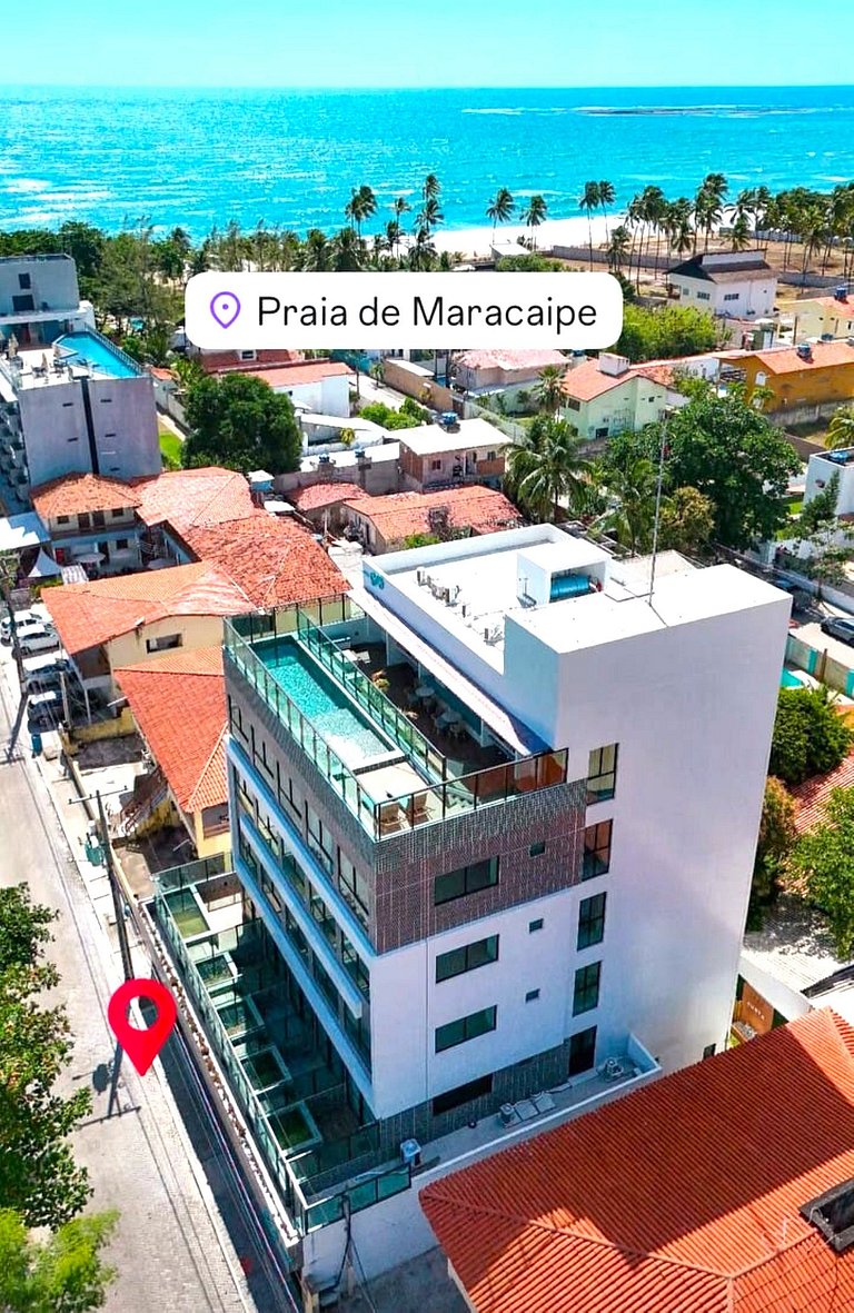 Mahrak Villa Maracaípe: Rooftop com Piscina a 150m do Mar