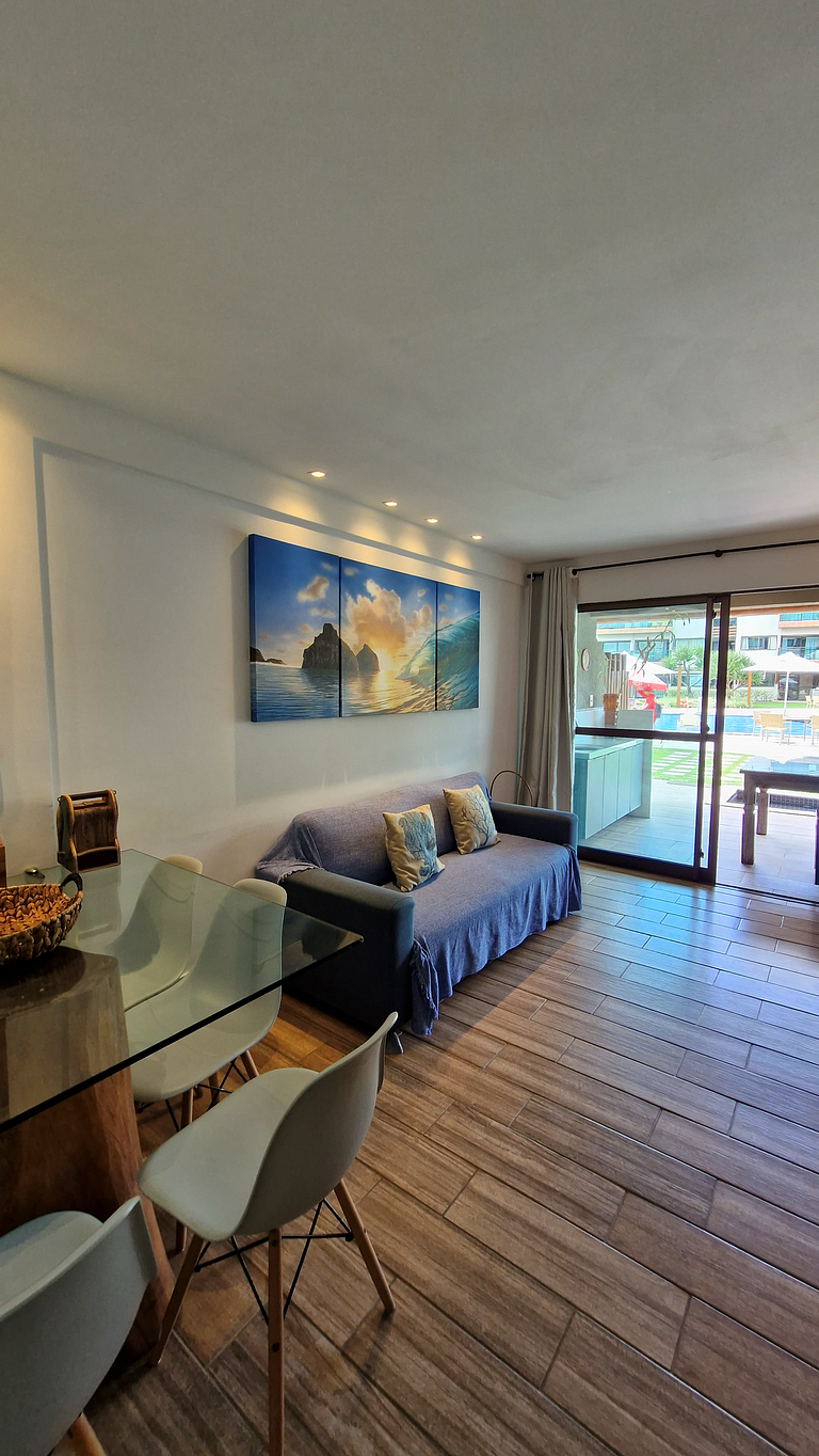 Flat 2 Suítes Piscina Privativa - Muro Alto