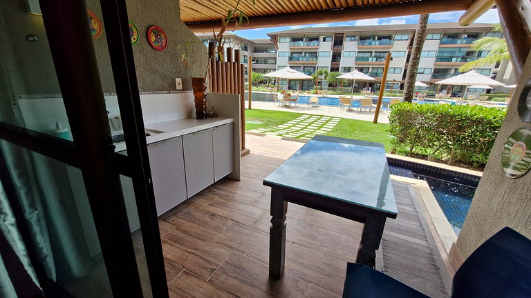 Flat 2 Suítes Piscina Privativa - Muro Alto