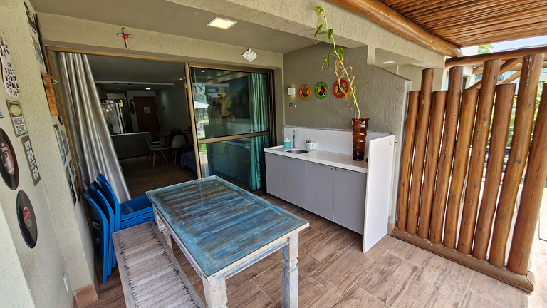 Flat 2 Suítes Piscina Privativa - Muro Alto