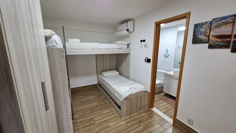 Flat 2 Suítes Piscina Privativa - Muro Alto