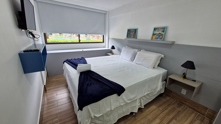Flat 2 Suítes Piscina Privativa - Muro Alto