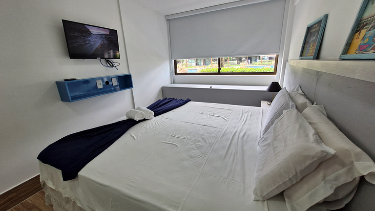 Flat 2 Suítes Piscina Privativa - Muro Alto